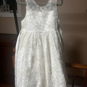 American Princess Ivory Floral Lace Dress